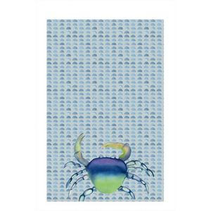 Crab Dish Towels Blue
