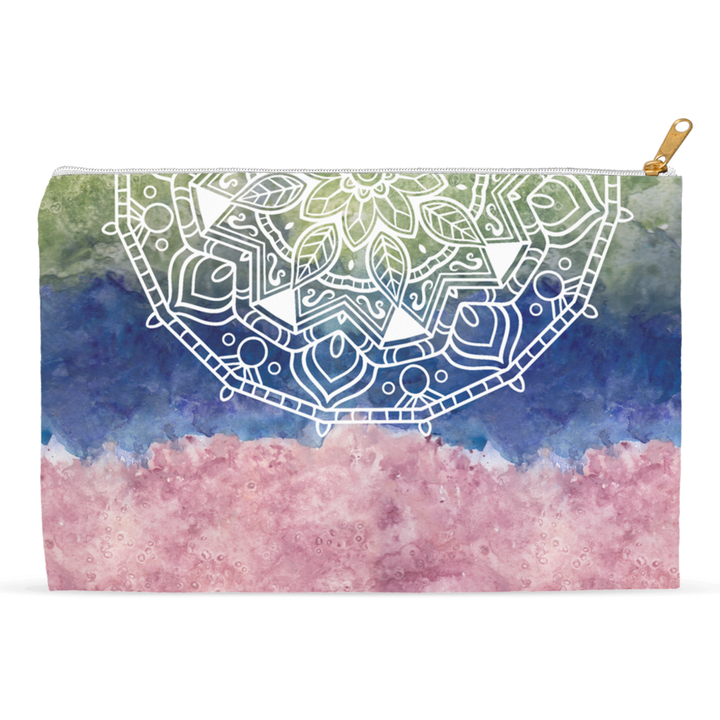 Earthy Mandala Accessory Pouch