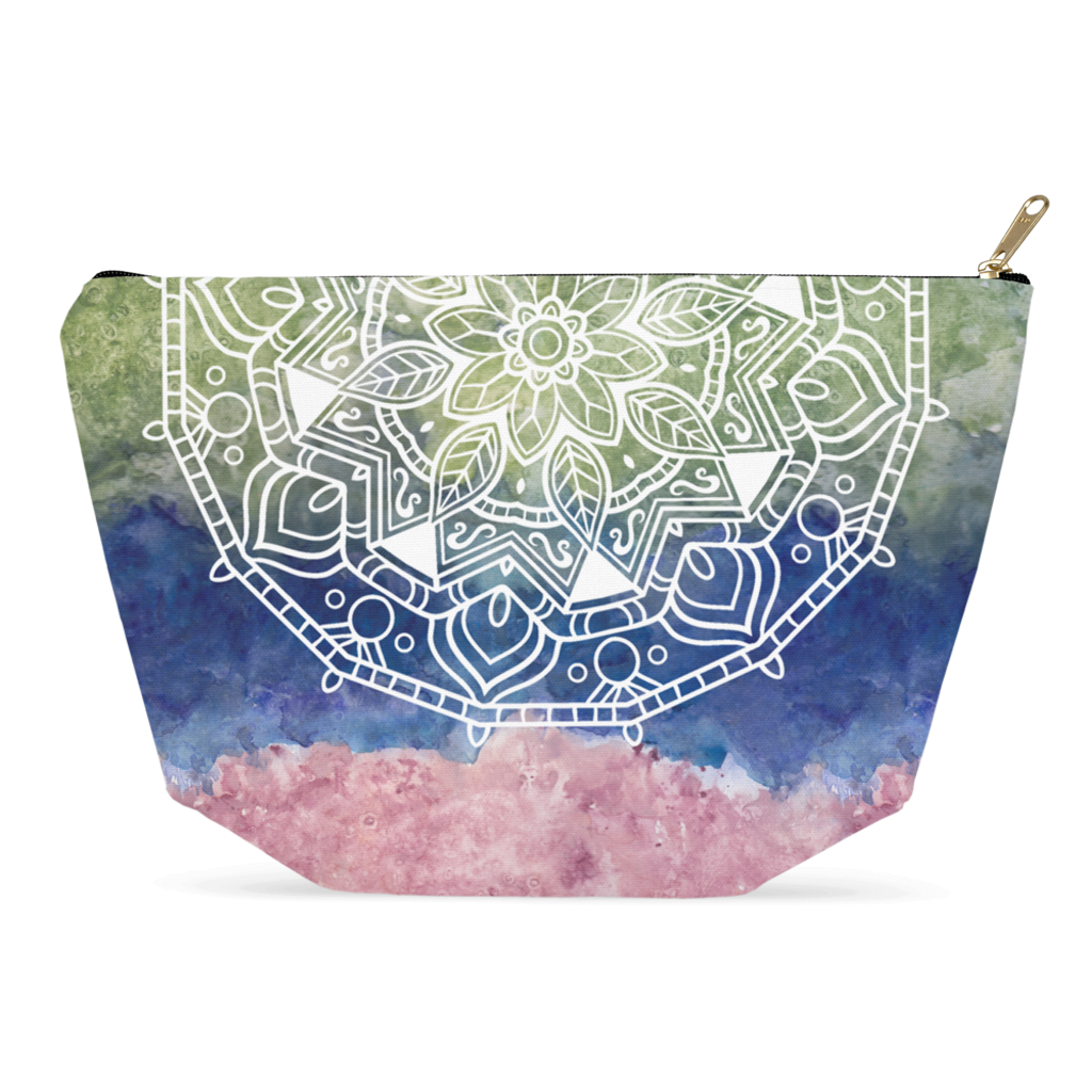 Earthy Mandala Accessory Pouch