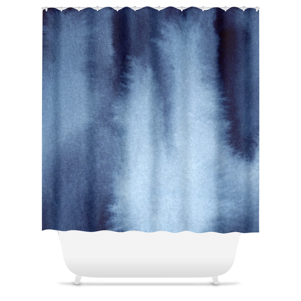 How Deep is Your Blue Shower Curtain