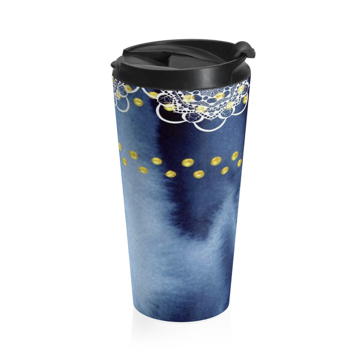 How Deep is Your Blue Mandala Stainless Steel Travel Mug