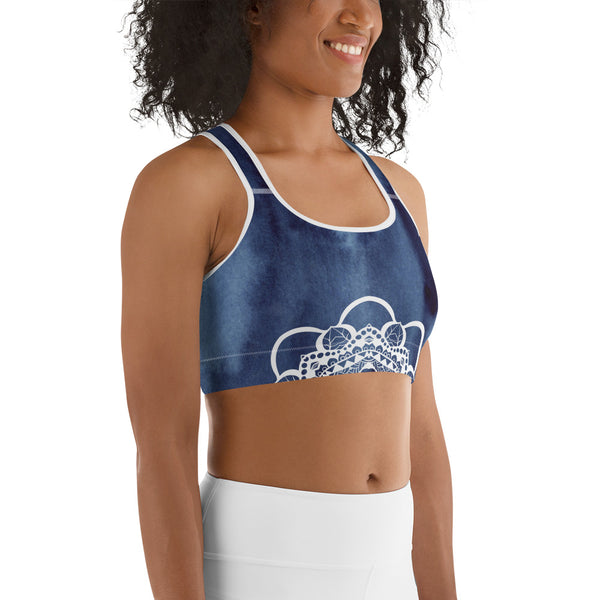 How Deep is Your Blue Sports Bra