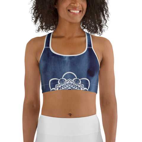 How Deep is Your Blue Sports Bra