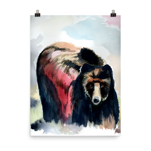 Watercolor Bear Print