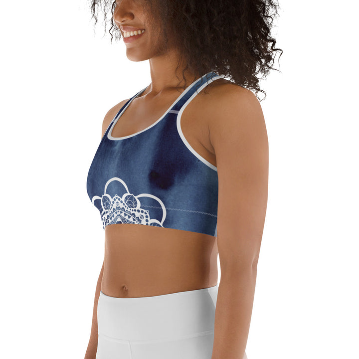 How Deep is Your Blue Sports Bra