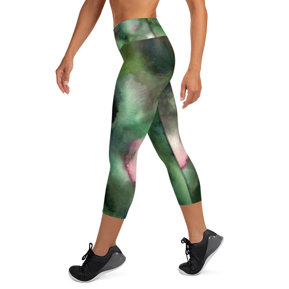 Forest Camo Capri Leggings